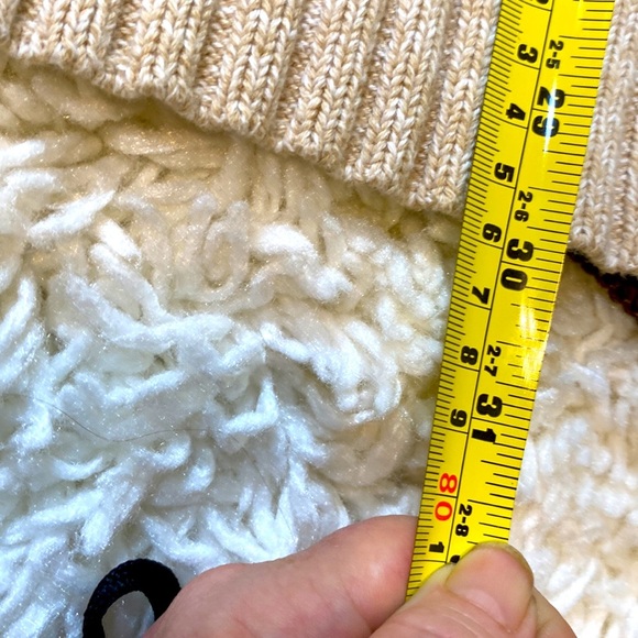 TOMMY HILFIGER PLUS SIZE BEIGE TAN CHUNKY SHORT SLEEVE KNIT COCOON SWEAT… - Picture 12 of 15